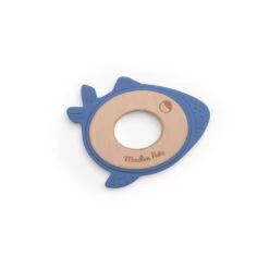 Moulin Roty Anneau De Dentition Bois Et Silicone Baleine