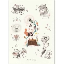 Moulin Roty Affiche Pissenlit Sauvage AprĂšs La Pluie (50 X 70 Cm)