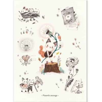 Moulin Roty Affiche Pissenlit Sauvage Après La Pluie (50 X 70 Cm) 3 Moulin Roty Affiche Pissenlit Sauvage Après La Pluie (50 X 70 Cm)