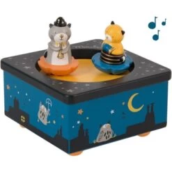 Moulin Roty Boîte à Musique Magnétique Chat Les Moustaches