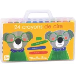 Moulin Roty Boîte De 24 Crayons De Cire