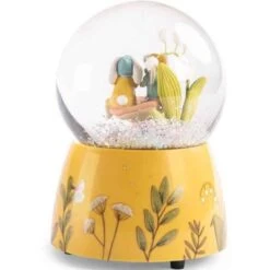 Moulin Roty Boule à Neige Musicale Trois Petits Lapins -Magasin de jouets boule a neige musicale trois petits lapins 4