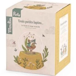 Moulin Roty Boule à Neige Musicale Trois Petits Lapins -Magasin de jouets boule a neige musicale trois petits lapins 6