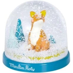 Moulin Roty Boule à Neige Renard Chaussette Le Voyage D'Olga -Magasin de jouets boule a neige renard chaussette le voyage d olga 3