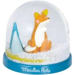 Moulin Roty Boule à Neige Renard Chaussette Le Voyage D'Olga -Magasin de jouets boule a neige renard chaussette le voyage d olga 4