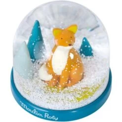 Moulin Roty Boule à Neige Renard Chaussette Le Voyage D'Olga -Magasin de jouets boule a neige renard chaussette le voyage d olga 5