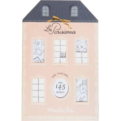 Moulin Roty Cahier De Coloriage Avec 145 Stickers Les Parisiennes 4 Moulin Roty Cahier De Coloriage Avec 145 Stickers Les Parisiennes – Image 2