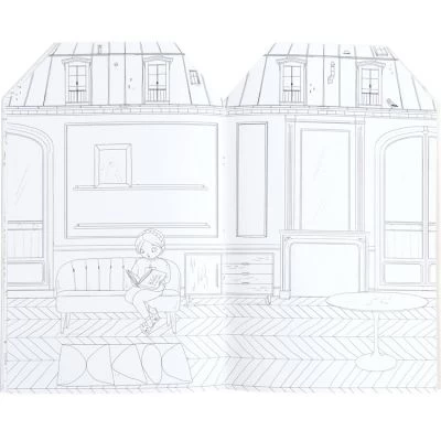 Moulin Roty Cahier De Coloriage Avec 145 Stickers Les Parisiennes 5 Moulin Roty Cahier De Coloriage Avec 145 Stickers Les Parisiennes – Image 3