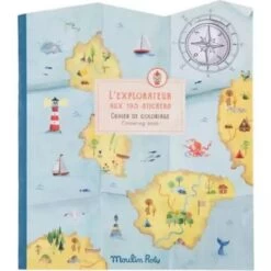 Moulin Roty Cahier De Coloriage Avec 195 Stickers L'explorateur