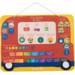 Moulin Roty Calendrier Magnétique Les Popipop