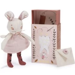 Moulin Roty Coffret Souris Dent De Lait Après La Pluie (17 Cm)