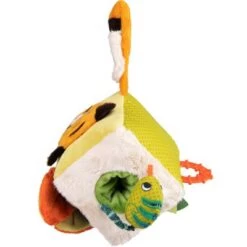 Moulin Roty Cube D'activités En Tissu Dans La Jungle -Magasin de jouets cube d activites en tissu dans la jungle 3