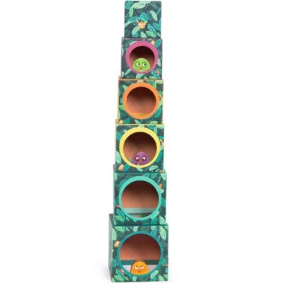 Moulin Roty Cubes Empilables Dans La Jungle (6 Cubes) 4 Moulin Roty Cubes Empilables Dans La Jungle (6 Cubes) â Image 2