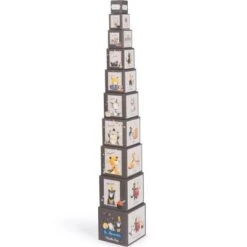 Moulin Roty Cubes Empilables Les Moustaches (10 Cubes) -Magasin de jouets cubes empilables les moustaches 10 cubes 3
