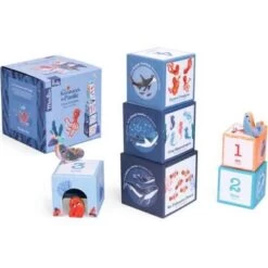 Moulin Roty Cubes Empilables + Personnages Les Aventures De Paulie (6 Cubes) -Magasin de jouets cubes empilables personnages les aventures de paulie 6 cubes 4