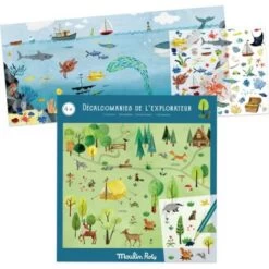 Moulin Roty Décalcomanies De L'explorateur Le Jardin Du Moulin -Magasin de jouets decalcomanies de l explorateur le jardin du moulin 4