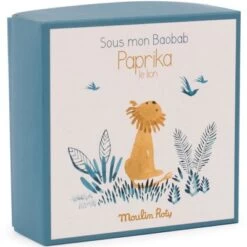 Moulin Roty Doudou Attache Sucette Lion Sous Mon Baobab -Magasin de jouets doudou attache sucette lion sous mon baobab 2