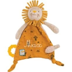 Moulin Roty Doudou Attache Sucette Lion Sous Mon Baobab (personnalisable)