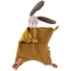 Moulin Roty Doudou Plat Lapin Ocre Trois Petits Lapins (personnalisable) -Magasin de jouets doudou plat lapin ocre trois petits lapins personnalisable