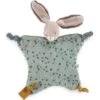 Moulin Roty Doudou Plat Lapin Sauge Trois Petits Lapins -Magasin de jouets doudou plat lapin sauge trois petits lapins