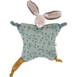 Moulin Roty Doudou Plat Lapin Sauge Trois Petits Lapins -Magasin de jouets doudou plat lapin sauge trois petits lapins 4