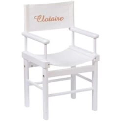 Moulin Roty Fauteuil Metteur En Scène Blanc Personnalisable