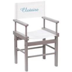 Moulin Roty Fauteuil Metteur En Scène Gris Personnalisable