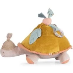 Moulin Roty Grande Peluche D'activités Tortue Trois Petits Lapins -Magasin de jouets grande peluche d activites tortue trois petits lapins 3