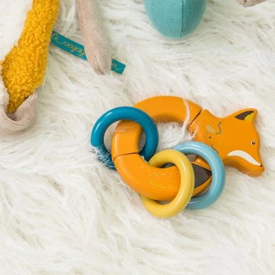 Moulin Roty Hochet En Bois Renard Chaussette Le Voyage D'Olga 4 Moulin Roty Hochet En Bois Renard Chaussette Le Voyage D'Olga – Image 2