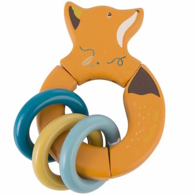 Moulin Roty Hochet En Bois Renard Chaussette Le Voyage D'Olga 3 Moulin Roty Hochet En Bois Renard Chaussette Le Voyage D'Olga