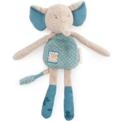 Moulin Roty Hochet Peluche éléphant Sous Mon Baobab (28 Cm)