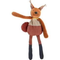 Moulin Roty Hochet Peluche Harry L'écureuil Pomme Des Bois (30 Cm) -Magasin de jouets hochet peluche harry l ecureuil pomme des bois 30 cm 2