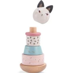 Moulin Roty Jeu à Empiler Chat Après La Pluie (6 Pièces) -Magasin de jouets jeu a empiler chat apres la pluie 6 pieces 2