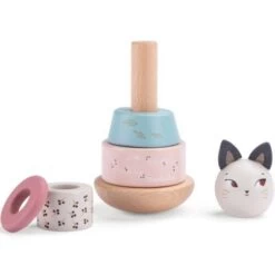 Moulin Roty Jeu à Empiler Chat Après La Pluie (6 Pièces) -Magasin de jouets jeu a empiler chat apres la pluie 6 pieces 3