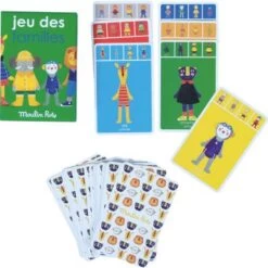 Moulin Roty Jeu De 7 Familles Les Popipop -Magasin de jouets jeu de 7 familles les popipop 3