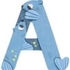 Moulin Roty Lettre A En Bois Otarie Bleue -Magasin de jouets lettre a en bois otarie bleue