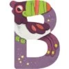 Moulin Roty Lettre B En Bois Toucan Violet -Magasin de jouets lettre b en bois toucan violet