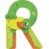 Moulin Roty Lettre R En Bois Autruche Verte -Magasin de jouets lettre r en bois autruche verte