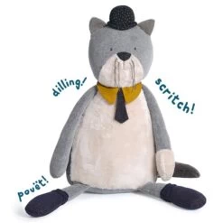 Moulin Roty Peluche Chat Géant Fernand Les Moustaches