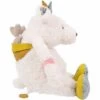 Moulin Roty Ours Blanc Musical Pom Le Voyage D'Olga (30 Cm) -Magasin de jouets ours blanc musical pom le voyage d olga 30 cm
