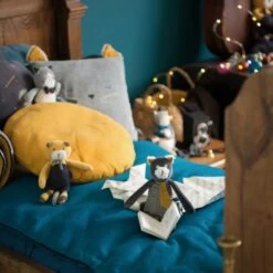 Moulin Roty Peluche Chat Fernand Les Moustaches (19 Cm) -Magasin de jouets peluche chat fernand les moustaches 19 cm 2