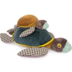 Moulin Roty Peluche Géante Grande Tortue Tout Autour Du Monde (60 Cm) -Magasin de jouets peluche geante grande tortue tout autour du monde 60 cm 4