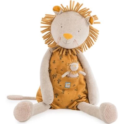 Moulin Roty Peluche Géante Lion Avec Mini Doudou Sous Mon Baobab (80 Cm) 3 Moulin Roty Peluche Géante Lion Avec Mini Doudou Sous Mon Baobab (80 Cm)