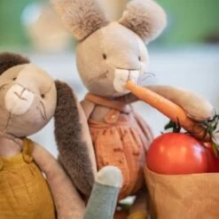 Moulin Roty Peluche Lapin Ocre Trois Petits Lapins (38 Cm) -Magasin de jouets peluche lapin ocre trois petits lapins 38 cm 7