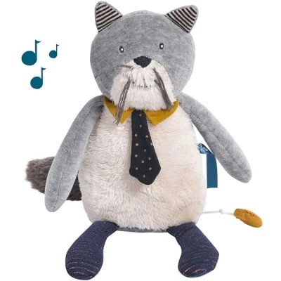 Moulin Roty Peluche Musicale Chat Fernand Les Moustaches (27 Cm) 3 Moulin Roty Peluche Musicale Chat Fernand Les Moustaches (27 Cm)