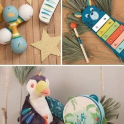 Moulin Roty Peluche Musicale Pakou Le Toucan Dans La Jungle (21 Cm) -Magasin de jouets peluche musicale pakou le toucan dans la jungle 21 cm 4