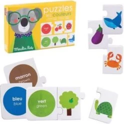 Moulin Roty Petits Puzzles Les Couleurs -Magasin de jouets petits puzzles les couleurs 3