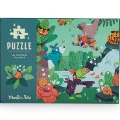 Moulin Roty Puzzle Phosphorescent La Cascade Dans La Jungle (24 Pièces)