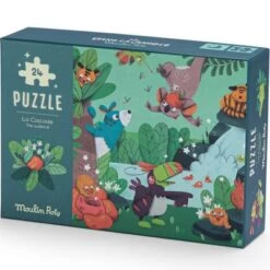 Moulin Roty Puzzle Phosphorescent La Cascade Dans La Jungle (24 Pièces) -Magasin de jouets puzzle phosphorescent la cascade dans la jungle 24 pieces 4