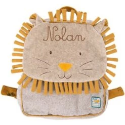 Moulin Roty Sac à Dos Enfant Lion Sous Mon Baobab (personnalisable)